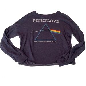 Pink Floyd Dark Side of The Moon Cropped Sweatshirt